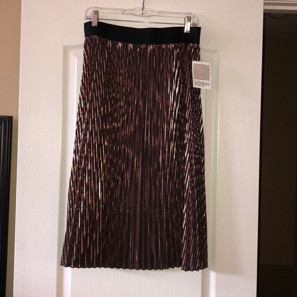 LuLaRoe Dresses & Skirts - NWT LulaRoe Elegant Collection Jill Metallic Skirt